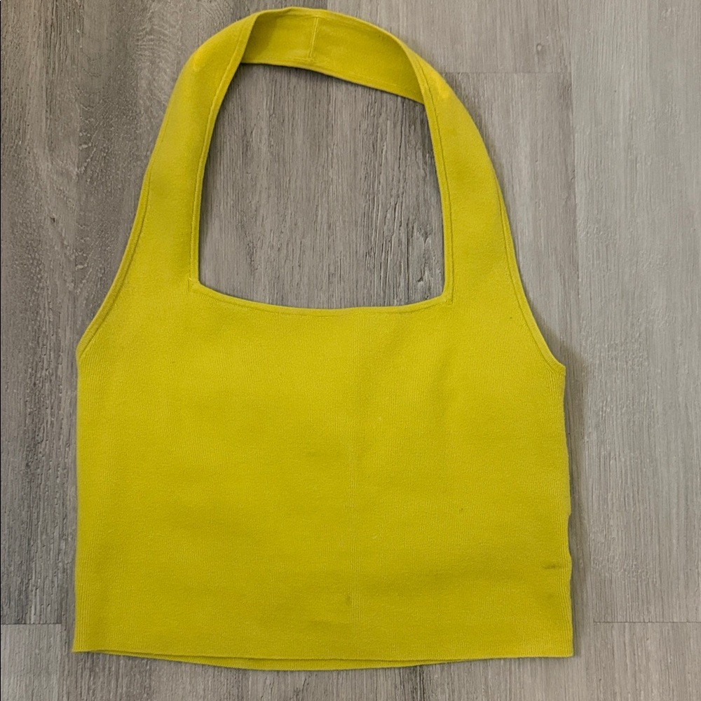Express Yellow Halter Top